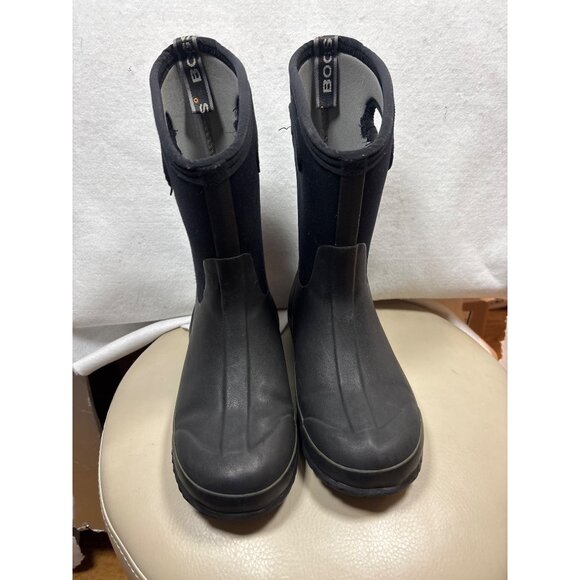 Bogs Youth Classic High Waterproof Boots Size 4 Black - Picture 1 of 10